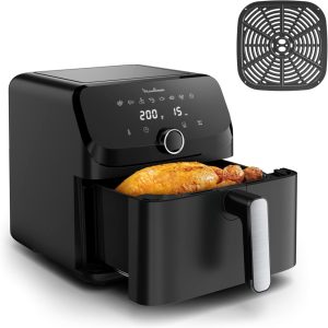 Moulinex Easy Fry Mega. Air Fryer XL 7.5 L. 8 Automatic Programs. Compact Design. Kitchen up to 8 Servings. Energy and Time Saving. Dishwasher Safe Parts. EZ8558F0 : Amazon.es: Home & Kitchen